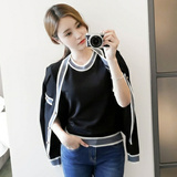 韩国代购正品Fiona初秋女装小香风通勤针织衫开衫T恤两件套8