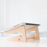 创意木质笔记本支架 桌面电脑托架 多功能散热架保护颈椎架子