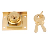 威力狮品牌 22厘铜芯抽屉锁 办公桌锁 文件柜锁 衣柜锁 CT407A