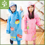 韩国KK树儿童雨衣男童女童小孩宝宝透气带书包位学生雨披卡通包邮