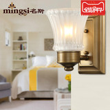 美式壁灯欧式灯卧室客厅过道单头墙壁灯铁艺复古灯具