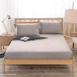 件 纯棉床垫套1.8m床加厚纯色3四件套床笠席梦思床垫保护套床套罩