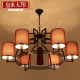 中式吊灯 美式铁艺餐厅卧室灯具 现代简约新中式客厅灯楼梯复古灯