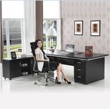 大气老板桌椅组合主管经理总裁办公桌办公家具新款板式大班台时尚