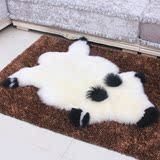 羊毛地毯整张羊皮熊型长毛可爱卡通卧室客厅地毯床边羊毛沙发坐垫