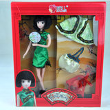 娇儿 中国旗袍(绿衣）H023古装女孩芭比儿童洋娃娃玩具礼物