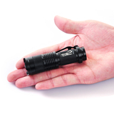 正品黑曼巴进口CREEQ5 微型 迷你伸缩变焦强光手电筒远射可充电