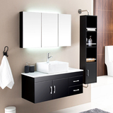 爱瑞仕实木浴室柜组合简约现代镜柜洗脸盆小户型卫浴柜组合定制