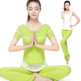 梵歌纳春夏季女士长短瑜伽服三件套装练瑜珈舞蹈健身衣显瘦愈加服