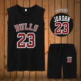 23号Jordan球衣 篮球T恤无袖运动背心一套装短裤 潮男大码