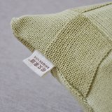 新品 全棉针织靠垫套 纯色针织毛线纽扣靠垫抱枕套装饰靠垫