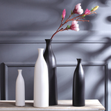 北欧现代简约黑白花瓶摆件客厅书房酒柜咖啡厅装饰品摆设软装饰品