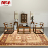青格勒地毯 纯手工制作 马拉车民族传统工艺编织中式古典羊毛地毯