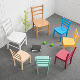 现代简约儿童椅幼儿园全实木小椅子靠背小凳子环保多功能宝宝餐椅