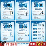 企业文化海报挂图 工厂车间5S 6S 7S 8S标语 质量管理宣传画展板