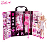 芭比娃娃梦幻衣橱X4833衣柜套装礼盒Barbie公主女孩过家家玩具