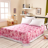 全棉斜纹 活性印花大版花床上用品纯棉单床单 单个床单