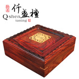 红酸枝首饰盒实木木质中式仿古收纳盒玉器盒装饰木盒子珠宝盒子