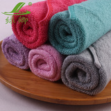 绿卿洗脸竹纤维毛巾加厚 纯色洁面美容毛巾面巾100%纯竹柔软吸水