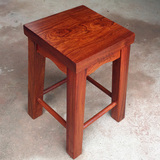 红木凳子方凳缅甸花梨木小凳换鞋凳实木四方板凳高凳独板大果紫檀