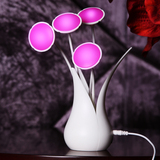 路遥知心LED智能光控USB花瓶造型小夜灯--紫色