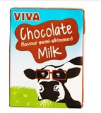 特价包邮英国原装 进口牛奶 韦沃（ VIVA）巧克力牛奶200ML*27盒