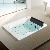 豪华方形嵌入式冲浪按摩浴池 亚克力大浴缸 情侣双人浴缸2米