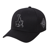 MLB韩国代购专柜正品黑色道奇队男女时尚棒球帽鸭舌帽新款包邮