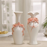 现代简约陶瓷花瓶k电视柜摆件客厅桌面插花花器干花仿真花装饰品