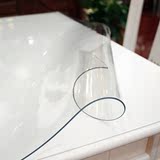 PVC桌面保护胶垫垫子透明软玻璃长方形书桌布电脑桌桌布防水清新