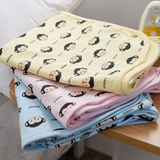 韩国正品新生儿薄盖毯宝宝纯棉薄被儿童全棉抱被婴幼儿包毯空调毯