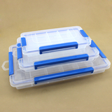 三扣可拆分多格透明塑料整理盒子 玩具积木零件分类盒 乐高收纳盒