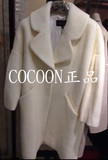 可可尼专柜代购2015冬新款羊毛呢大衣纯色中长款风衣2542120077E