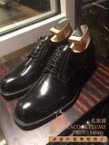 正品代购Prada/普拉达2015秋冬新款男鞋 黑色系带正装皮鞋 德比鞋