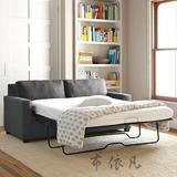 宜家小户型多功能布艺沙发床1.8米简约拆洗折叠两用床1.5米1.2米