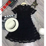 【ZYSTUDIO】 集可爱性感于一身的蕾丝花边黑色连衣裙