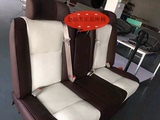 金福美13商务车汽车内饰改装航空座椅按摩加热真皮电动沙发床
