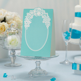 唯思美婚礼桌卡 蓝色席位卡桌位卡桌牌创意婚宴席卡蒂芙尼TC002