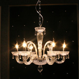 欧式简约客厅水晶灯奢华浪漫 创意大气餐厅灯具书房 欧式水晶吊灯