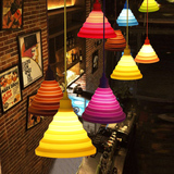 北欧简约创意个性彩色水吧奶茶店装饰灯具吊灯儿童房橱窗硅胶吊灯