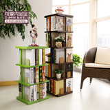 日本进口旋转书架置物架创意书柜落地置物架现代家用多层书籍收纳