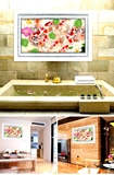 间浴室厨房客厅墙壁瓷砖玻璃装饰贴画锦鲤池墉3D立体墙贴地面贴房