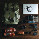 美国原装 LANGLY 男女双肩包 旅行包 摄影包单反包帆布包相机背包