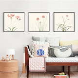 现代简约装饰画中式田园小清新花卉植物墙画挂画客厅沙发背景墙壁
