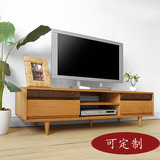卧室全实木家具 纯实木茶几组合 客厅墙 白橡木电视柜1.8米