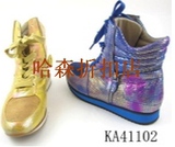 专柜正品2014冬季新款卡迪娜KA41102圆头系带舒适短靴女靴