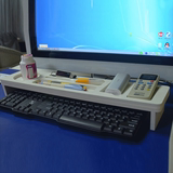 物架收纳架多功能隔板办公用品收纳盒桌面电脑键盘架创意整理 置