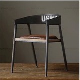 美式乡村工业风LOFT风格铁艺吧椅高脚椅凳子铁木餐桌餐椅复古做旧