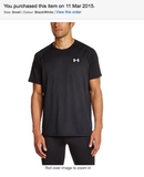 现货正品美版安德玛UA男子宽松型圆领透气速干短袖运动T恤1228539