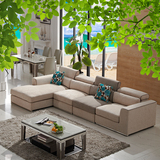 爱依瑞斯米罗地中海风格大小户型客厅组合非同布艺贝弗利同款沙发